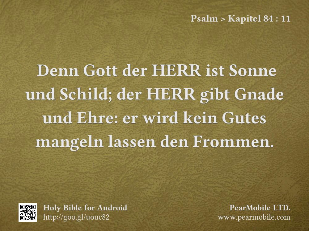 Psalm, Kapitel 84:11